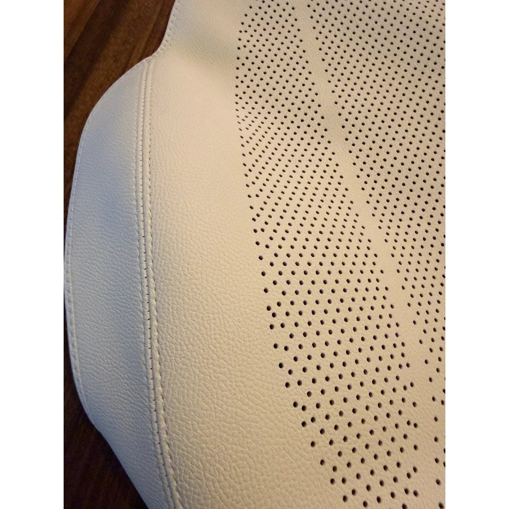 Nappa Leather Car Front Seat Bottom Cover for 2025-2026 Tesla Model Y/3 Ivory - Picture 2 of 6